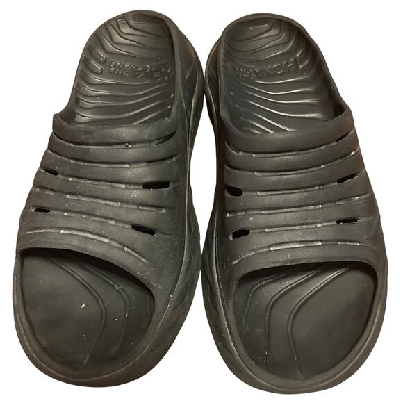 Hoka Ora Recovery Slide Slip On Sandals Black mens size 12 - Picture 2 of 3